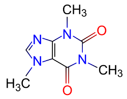 image of caffeine molecular diagram